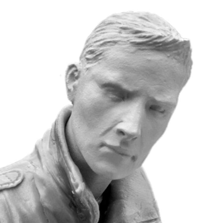 1/16 масштаб Неокрашенная смола фигура Commander of tank GK фигура|Наборы для сборки