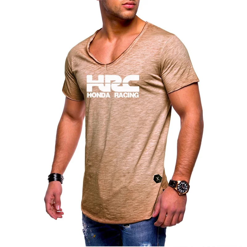 Мужская летняя рубашка с коротким рукавом Повседневная хлопковая Футболка