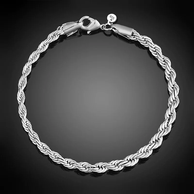 Новинка серебряное ювелирное изделие для женщин и мужчин модная цепочка с