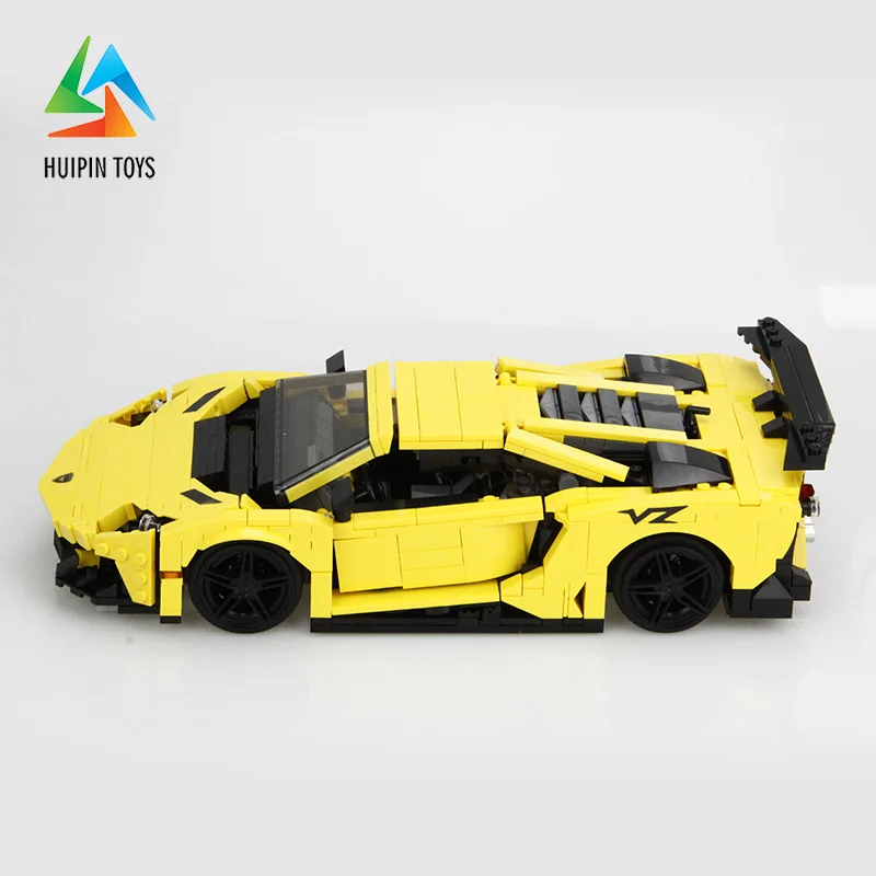 924 шт. XINGBAO строительные блоки легое технические игрушки XB-03008 Moc желтый молниеносный автомобиль Кирпичи Модель автомобиля лучший подарок для детей 4PX