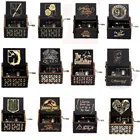 Музыкальная шкатулка с атакующими гигантами, музыкальная шкатулка белого, синего, черного цвета, деревянная, Youre My Sunshine, тема крестного отца, подарок на день рождения