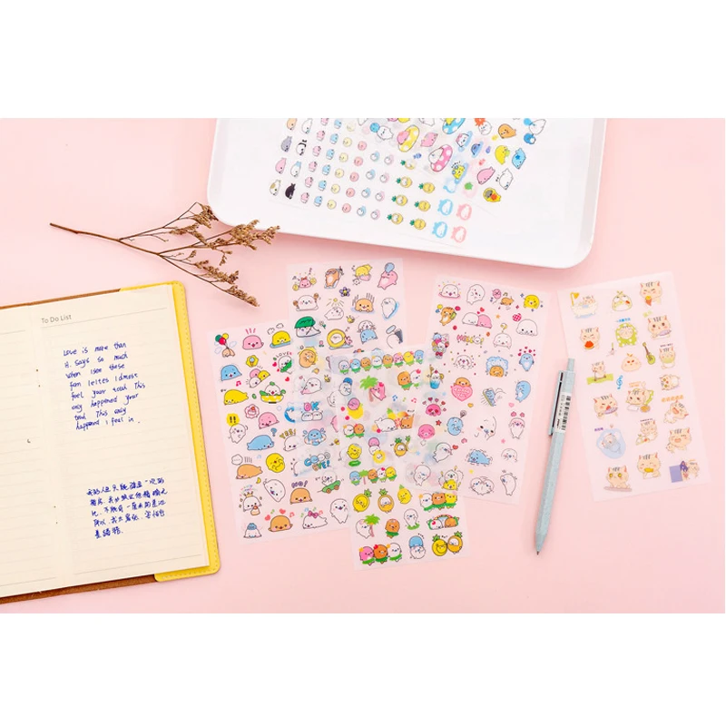 20packs Lovely Sticker Animals stickers decoration scrapbooking sticker happy planner Wedding Decoration Memo Box Gifts for Kids | Дом и сад