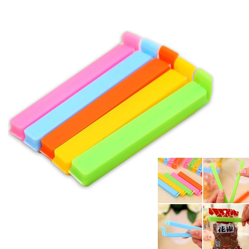 5 шт./лот герметичные зажимы для хранения закусок в домашних условиях герметичных