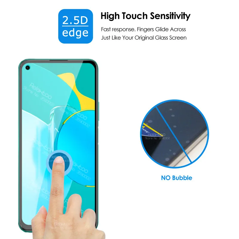 2 в 1 9D полное клеевое Покрытие Закаленное стекло для huawei honor 30 s honer на honor30s