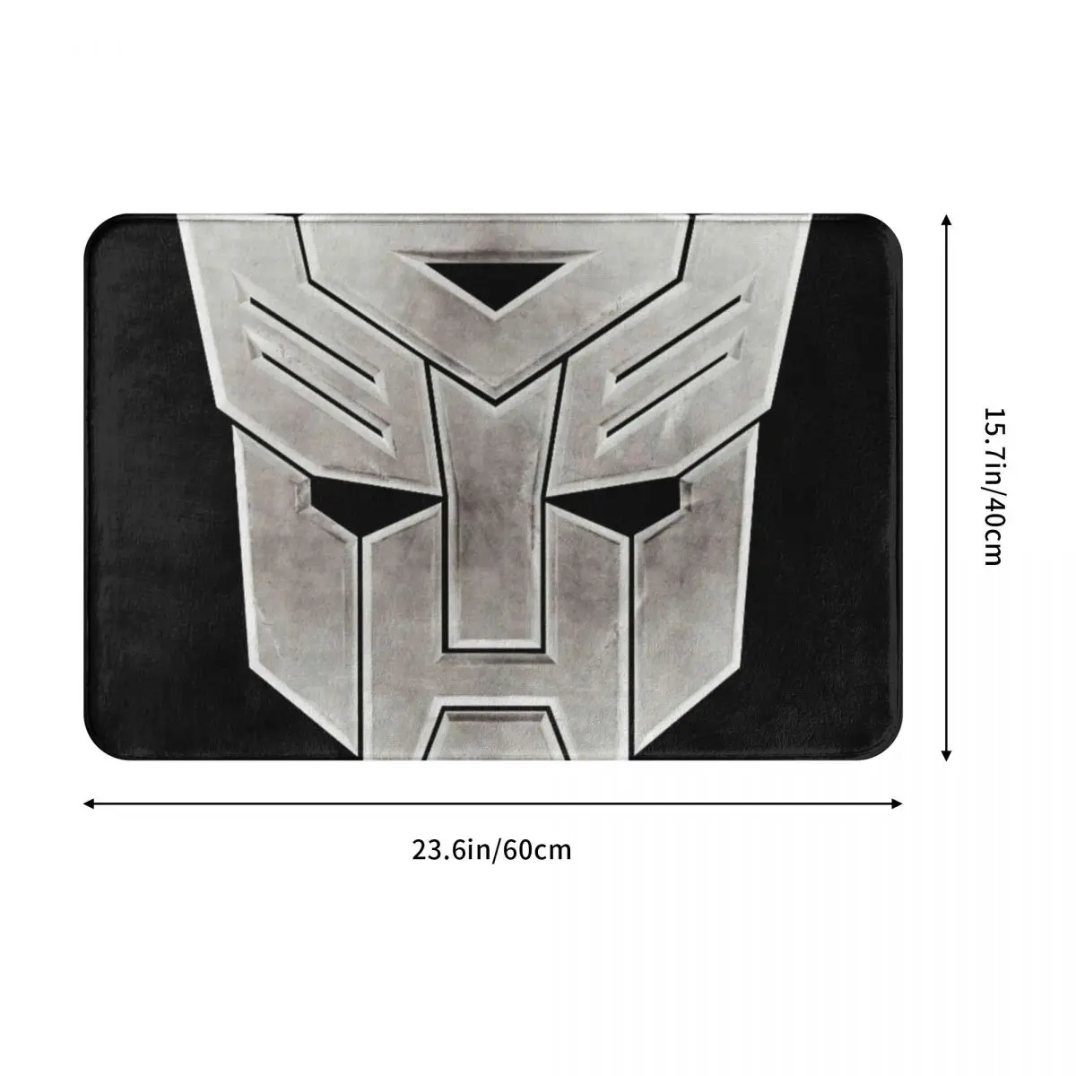 Коврик-трансформер Autobot с символами серый Светло светильник ковер нескользящий