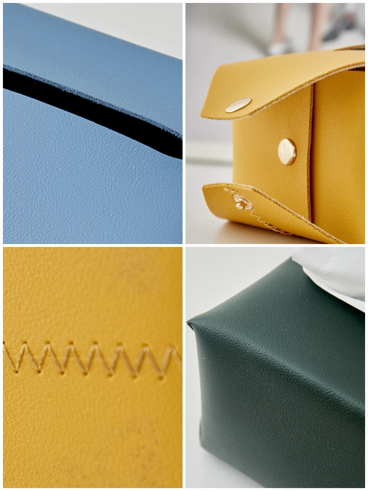 

Decor Accessories Paper Towel Holder Nordic Home Decoration Leather Tissue Box Tissue Box Holder Living Room Bedroom Desktop