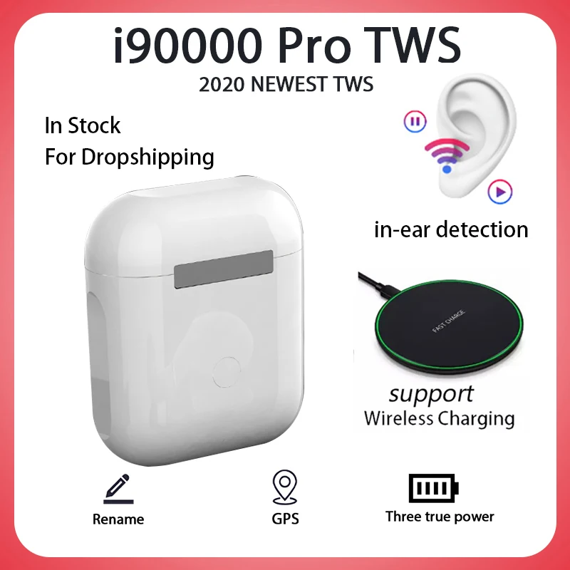 

Оригинальные i90000 Pro TWS 1:1 наушники-вкладыши Bluetooth мини беспроводная гарнитура наушники Elari PK Aire 2 3 Fone De Ouvido Bluetooth