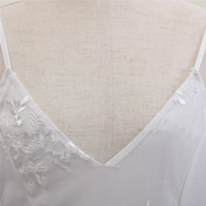 Женское летнее кружевное платье с V-образным вырезом без рукавов | Женская одежда