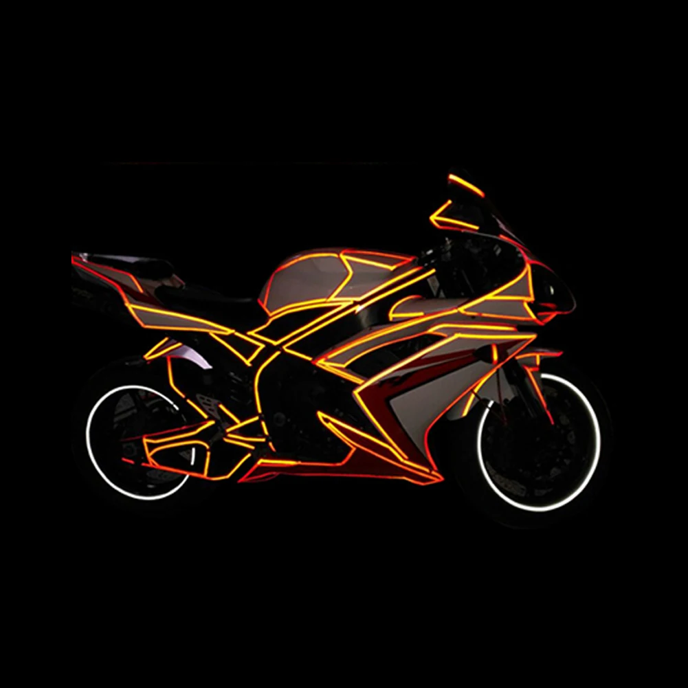 1 шт. 800 см x luorescent MTB велосипед Стикеры Люминесцентная велосипедный колесный обод