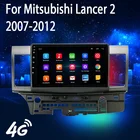 2 DIN Android 10 автомобильный мультимедийный плеер стерео аудио радио 4G Wifi GPS Динамик Сенсорный экран для Mitsubishi Lancer 2 2007-2012 MP5