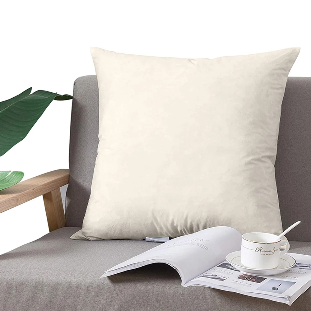 

Peter Khanun Euro Pillow Insert Down and Feather Throw Pillow Insert 60x60 cm Cotton Fabric Pillow for Couch,Bed,and Cushion