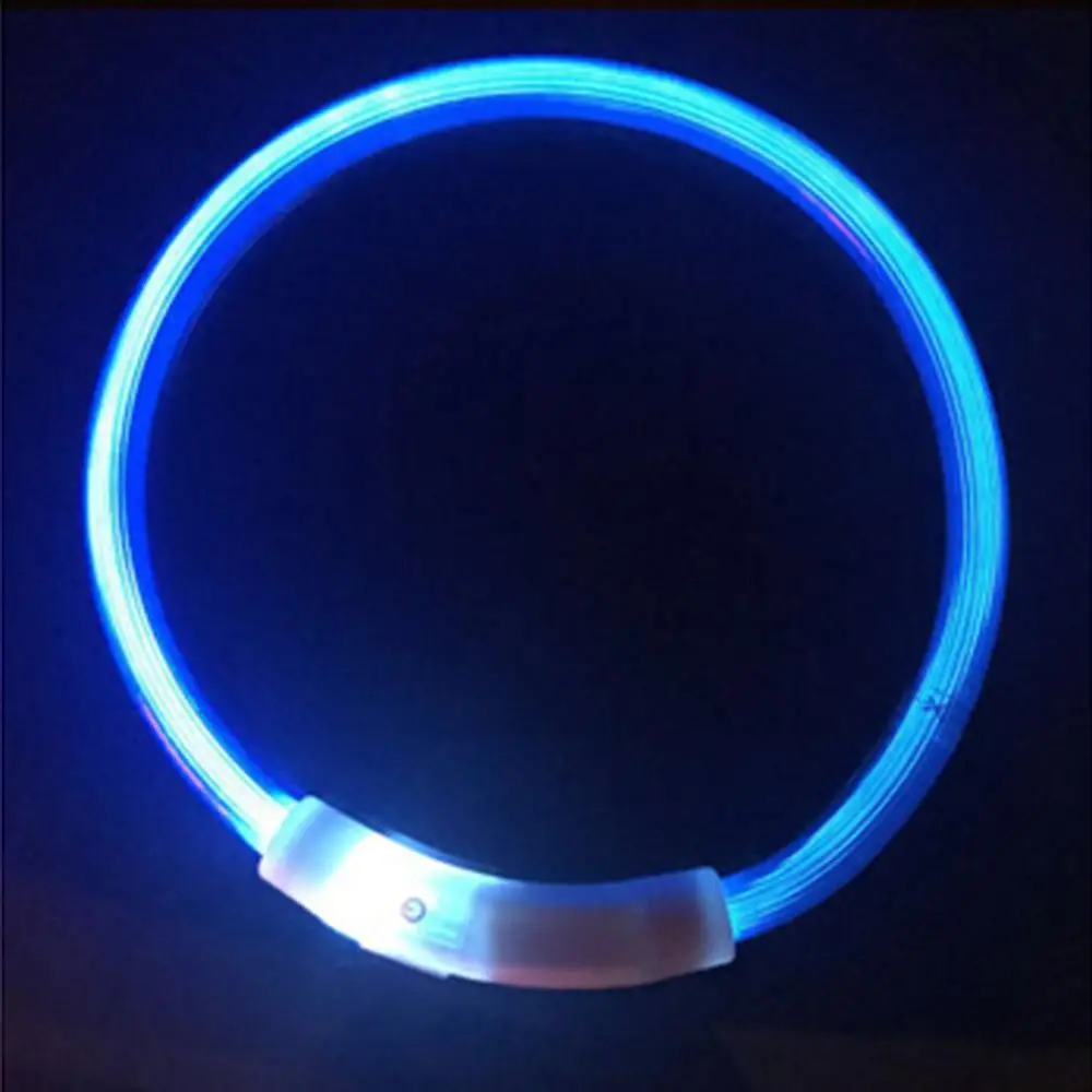 50 см/35 см/70 см ошейник Usb зарядки светильник воротник ночной Светильник для собак