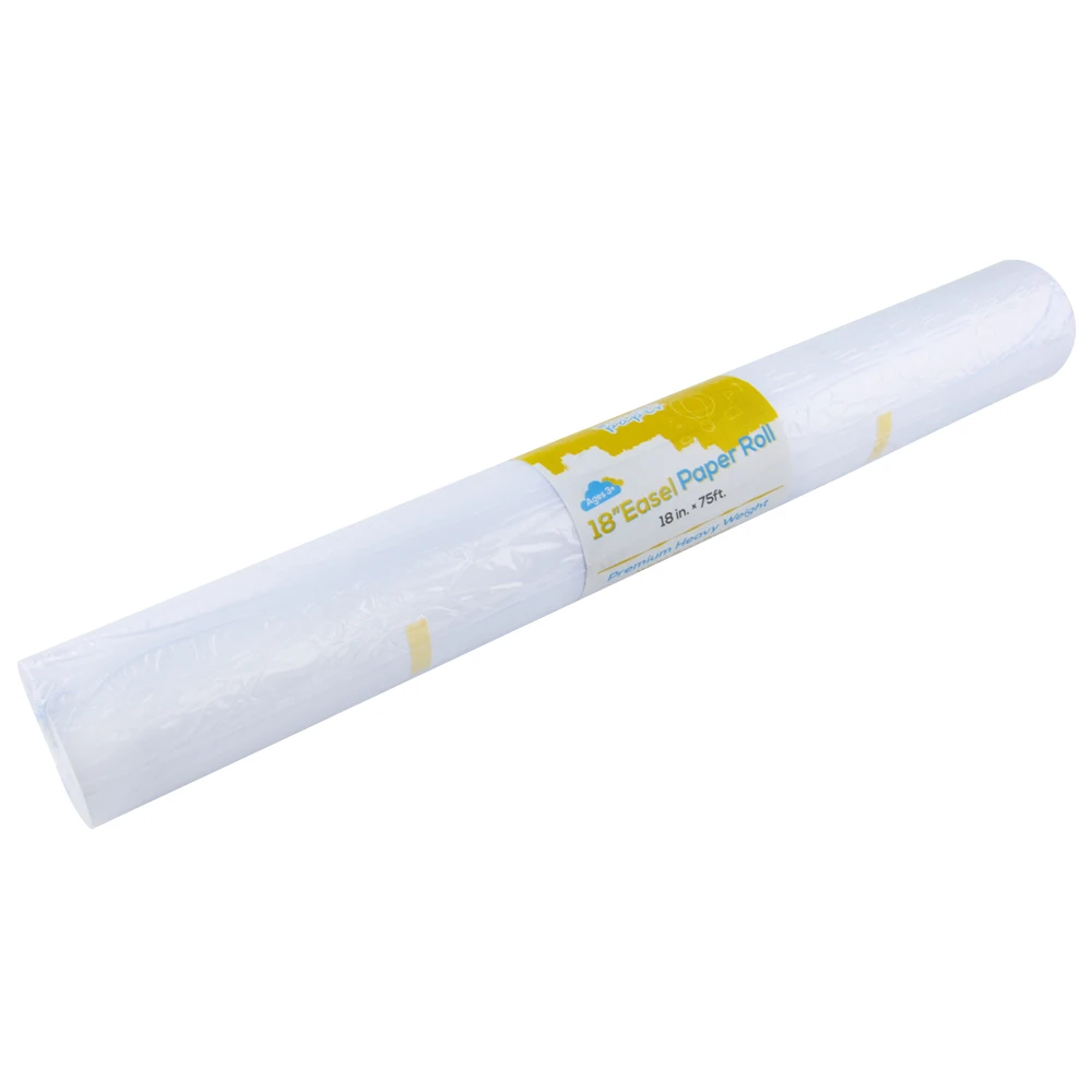 

Crafts Paper Roll – 2 Pack of 18” x 75’ (900 Inch) Rolls - Ideal for Paints, Wall Art, Easel Paper, Fadeless Bulletin Board Pape