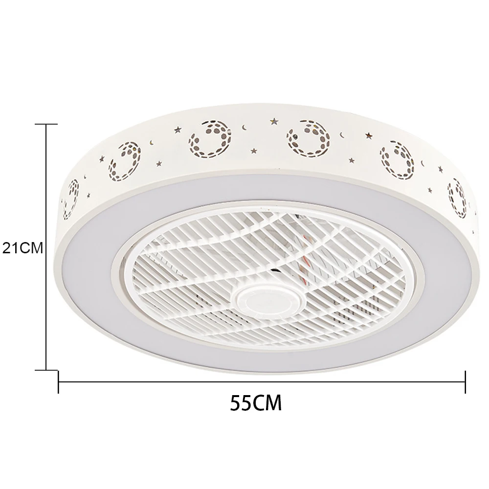 55 см светодиодный потолочный вентилятор люстра в спальню лампы для детской