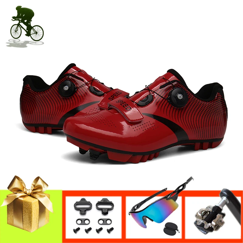 Sapatilha Ciclismo Mtb Cycling Sneakers Self-locking Breathable Men Women Mountain Bike Shoes Add SPD Pedals Racing Bicycle