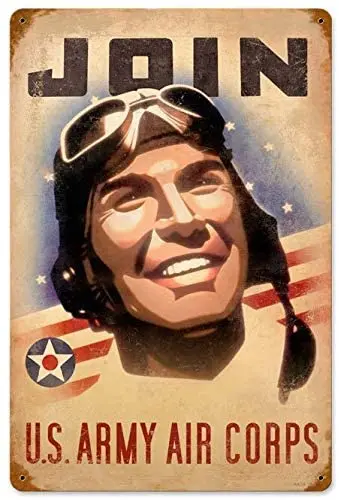 

Vintage Join Army Metal Signs Military 8" x 12" Inch Tin Sign Plaques Poster for Home Man Cave Garage Pub Bar Wall Decor