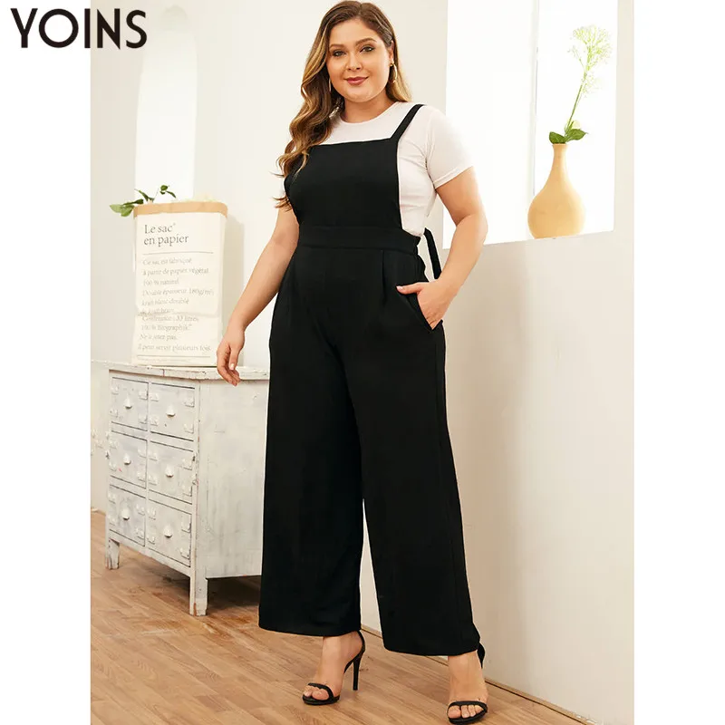 Женский комбинезон без рукавов YOINS элегантный повседневный с квадратным вырезом