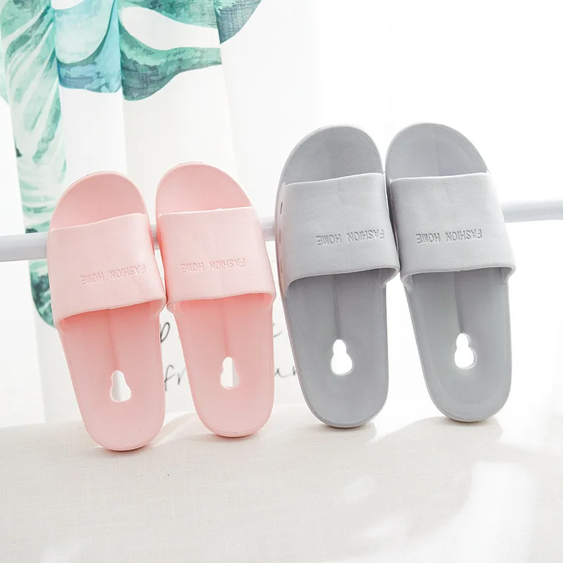 2018 новые тапочки женские летние домашние для пары на толстой подошве
