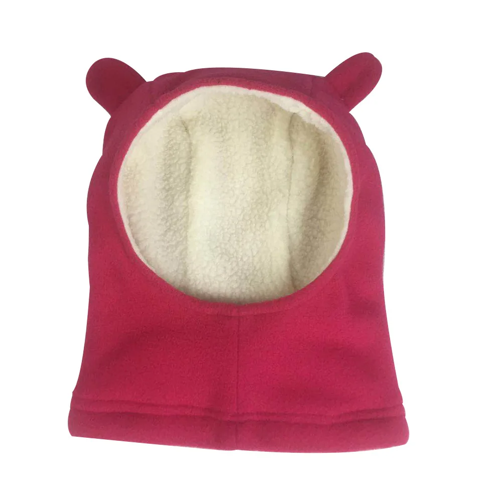 Fleece Lined Winter Kids Hat with Ear Baby Boys Girls Scarf Outdoor Caps Mask Toddler Hood Scarves Ski | Детская одежда и обувь