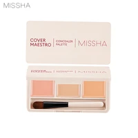 missha cover maestro concealer palette 3 colors face makeup concealer invisible pore wrinkle cover brighten korea cosmetics