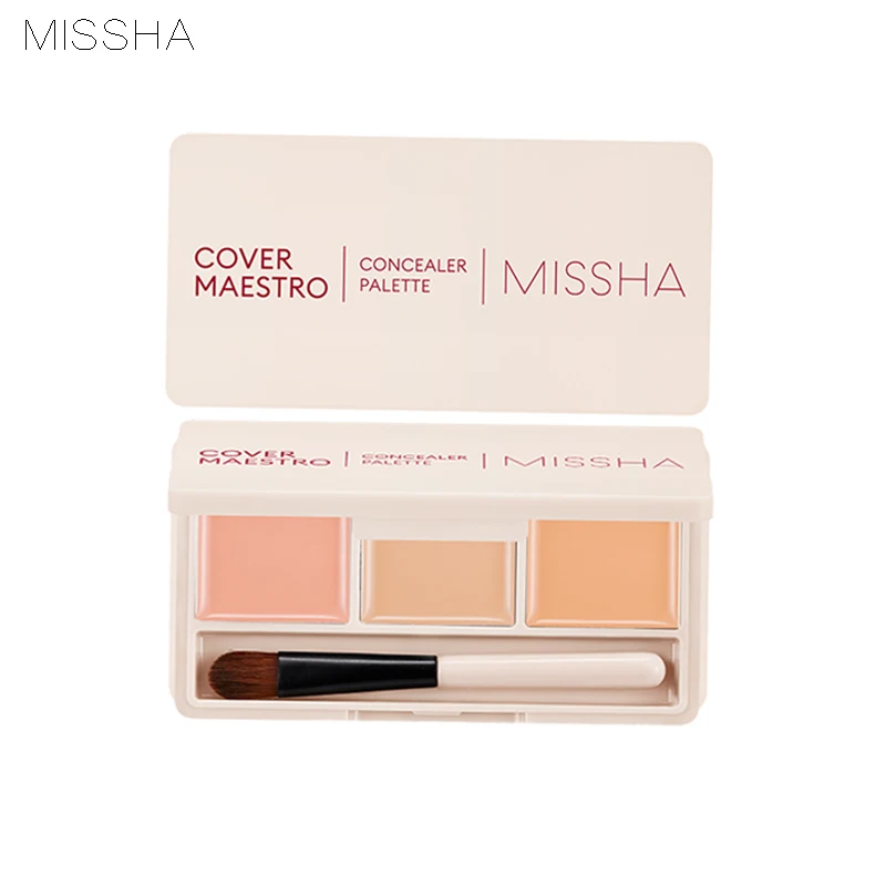 Палетка консилеров MISSHA Cover Maestro 3 цвета консилер для макияжа лица невидимое