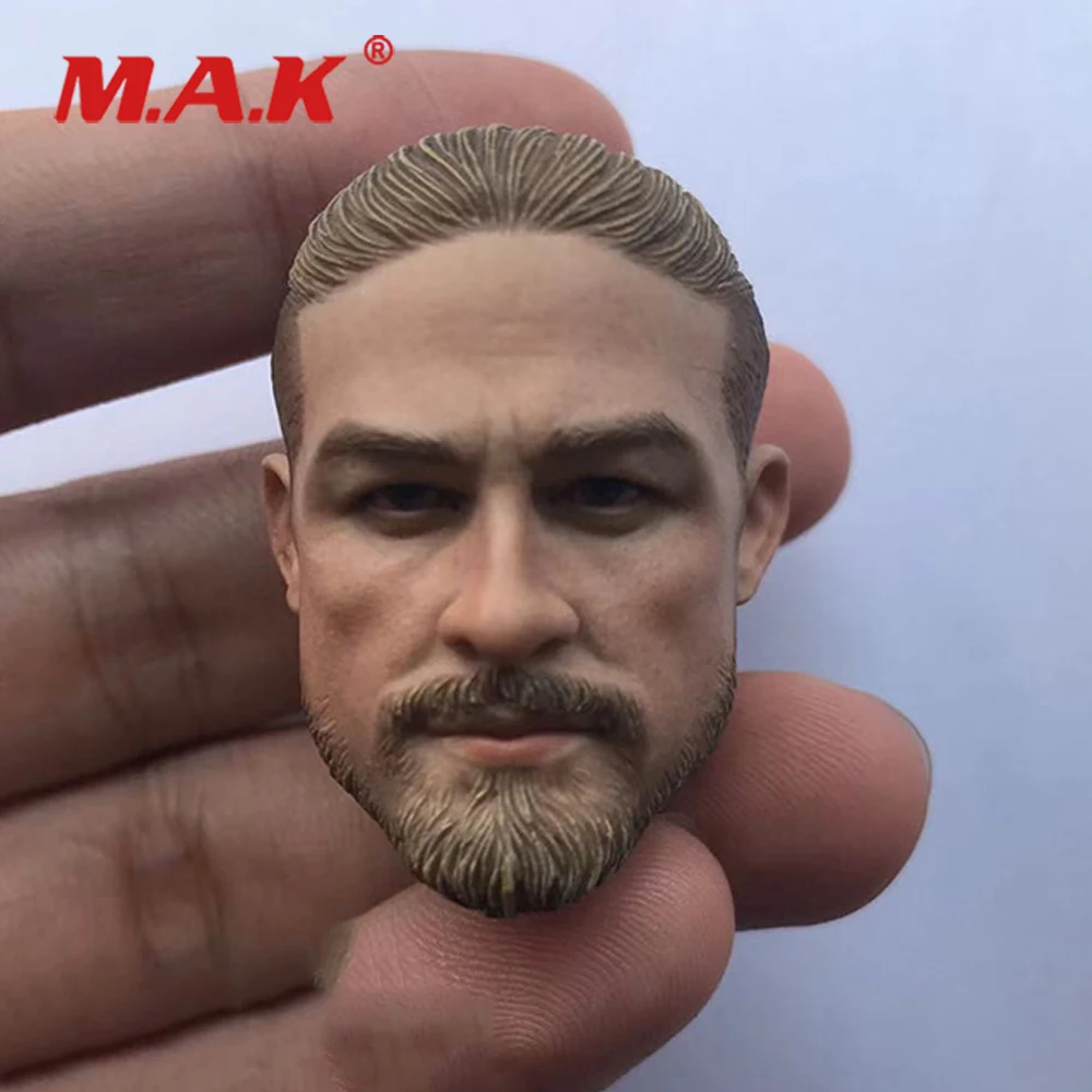 

1/6 The Lost City of Z Sons of Anarchys Charlie Hunnam Head Sculpt Carved Model Male Figure Accessory for 12'' Male Body