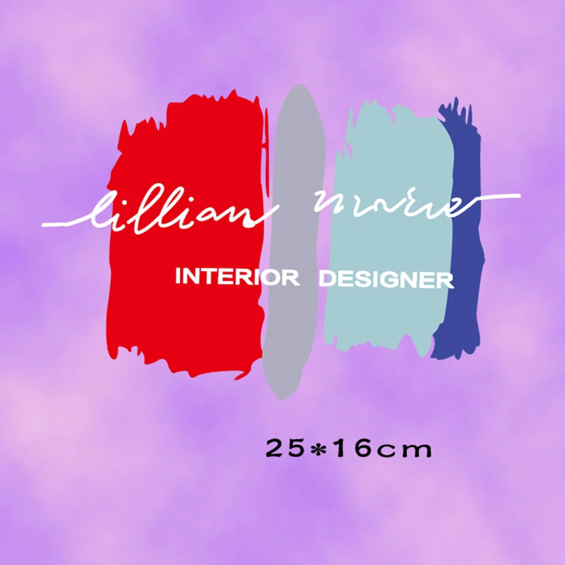 Классный образец интерьера дизайнерские цветные блочные наклейки на одежду