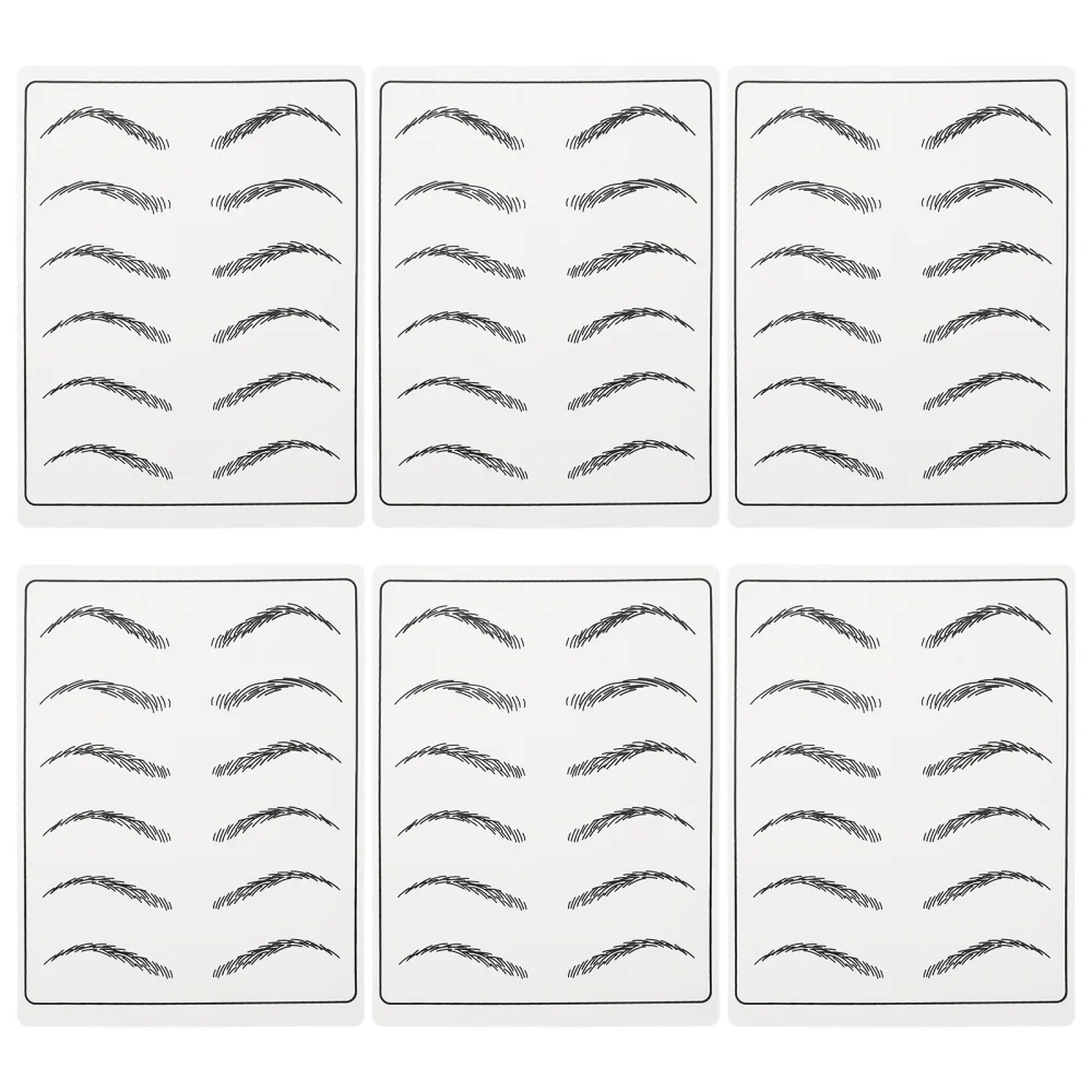 

6pcs Artificial Skins Microblading Lip Practice Skin Sheets