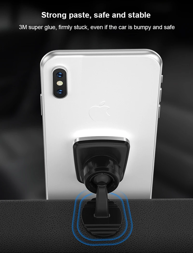 Вращение приборной панели Магнитный телефон Автомобильный держатель для iPhone 11 PRO