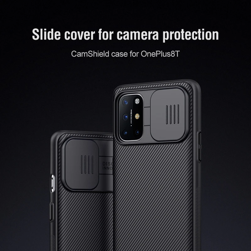 

For OnePlus 8T NILLKIN Camera Protection Slide Cover Back Shell CamShield Case Matte Non-slip