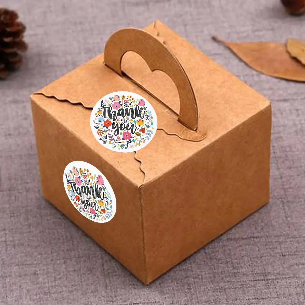Наклейка спасибо 500 шт в рулоне 1 дюйм клейкая этикетка Скрапбукинг для конверта