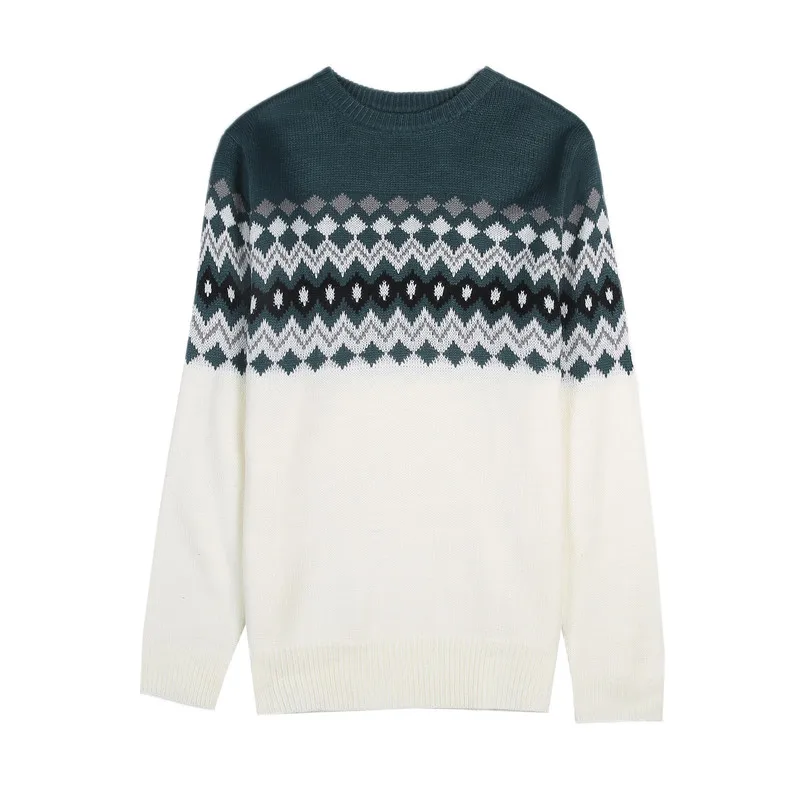 

British Style Sweater Men Clothing Fashion 2020 Autumn Winter Casual Pullovers Ropa Hombre All Match Argyle Pull Homme 3Colors
