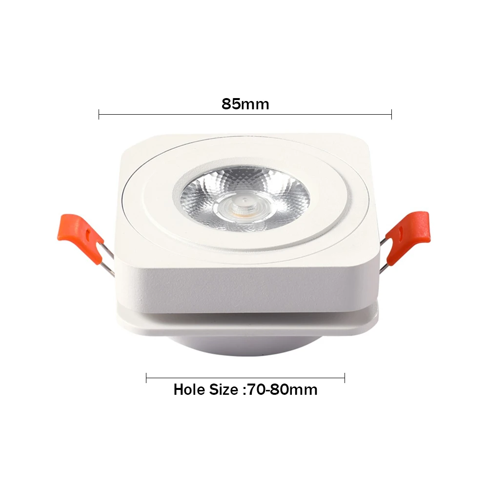 Складной светильник [DBF] ультратонкий квадратный Точечный для потолка