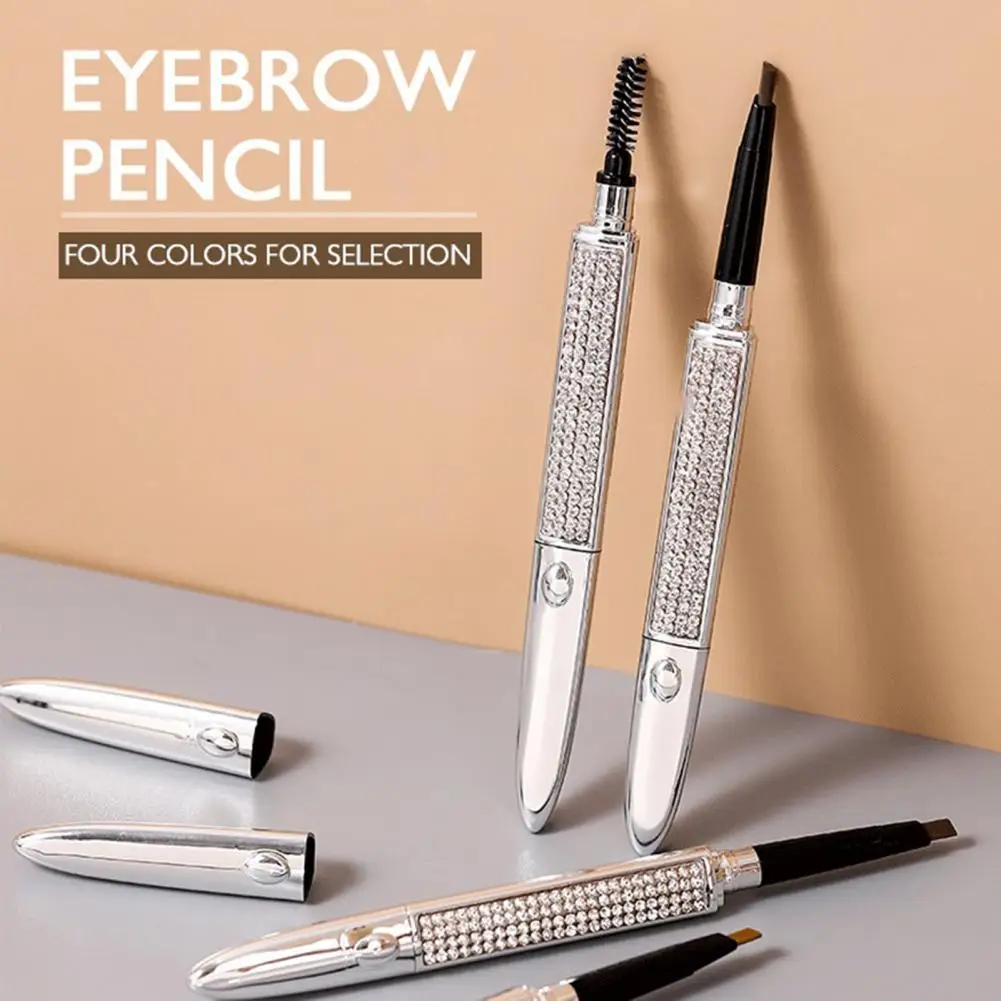 

Карандаш для бровей с кисточкой, 1 набор, не выцветает, долговечный контур для бровей, инструмент для макияжа