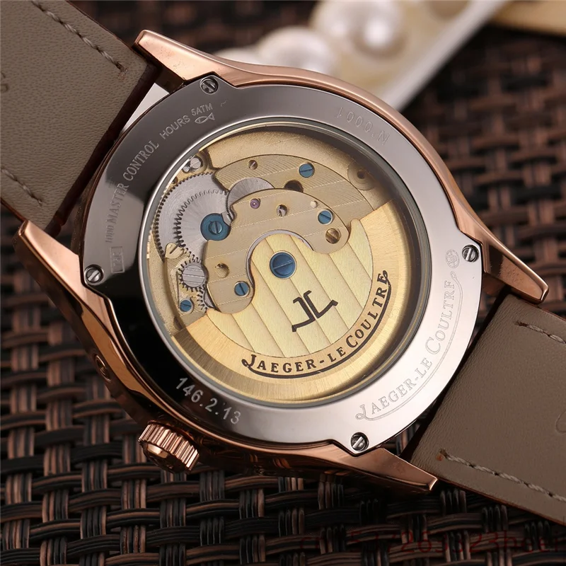 

Jaeger-LeCoultre- watch men's skeleton automatic mechanical AAA watch gold skeleton retro men's women watch quartz watch