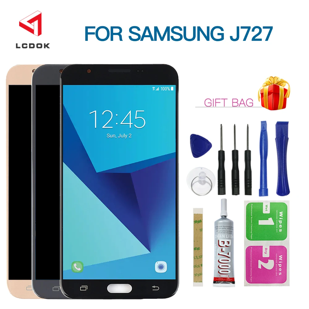 Регулируемый жк дисплей для samsung Galaxy J7 V 2017 J727 J727V J727P J727T1 Sky Pro кодирующий