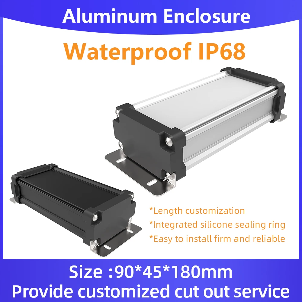 Водонепроницаемый алюминиевый корпус для электроники Ip67 класс Ip68 оптовая цена M03