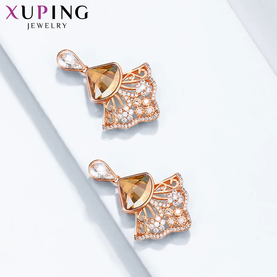 Xuping модные серьги с кристаллами Swarovski Европейский стиль ювелирные изделия