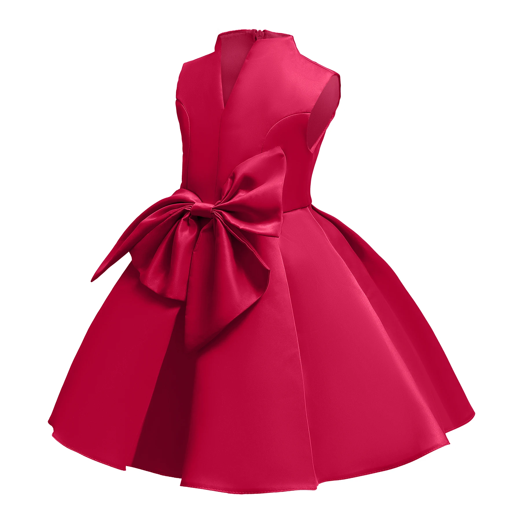 

Solid Summer Girls Dress Vestidos Longue De Verano Robe Soire Wedding Fille Ropa Long Children Bridesmaid Evening Princess