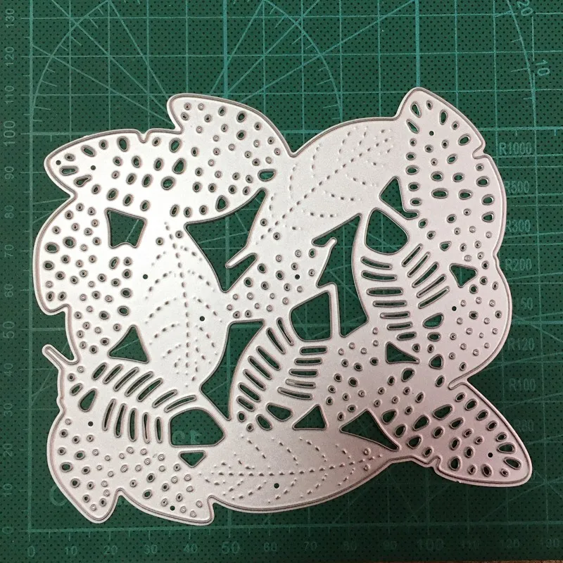 

Leaf Background Frame Metal Cutting Dies Stencils for DIY Scrapbooking/photo album Decor Embossing Paper Cards Making Craft dies