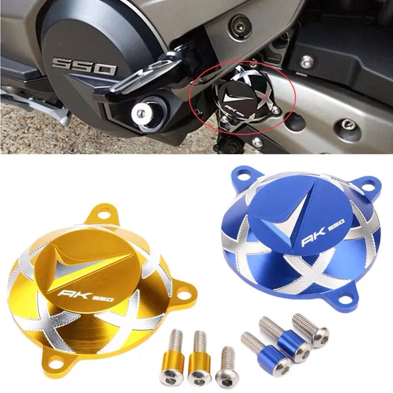

Для KYMCO AK 550 ak550 аксессуары для мотоциклов передняя Звездочка защита цепи крышка рамки отверстие крышка привода Защитная крышка вала крышка