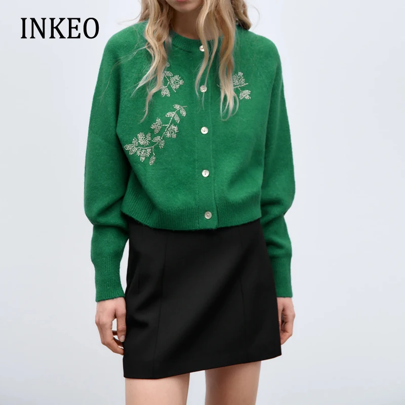 

Женский вязаный кардиган на пуговицах, с длинным рукавом