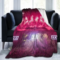 new fashion 3d music dj personality printed flannel blanket sheet bedding soft blanket bed cover home textile decoration