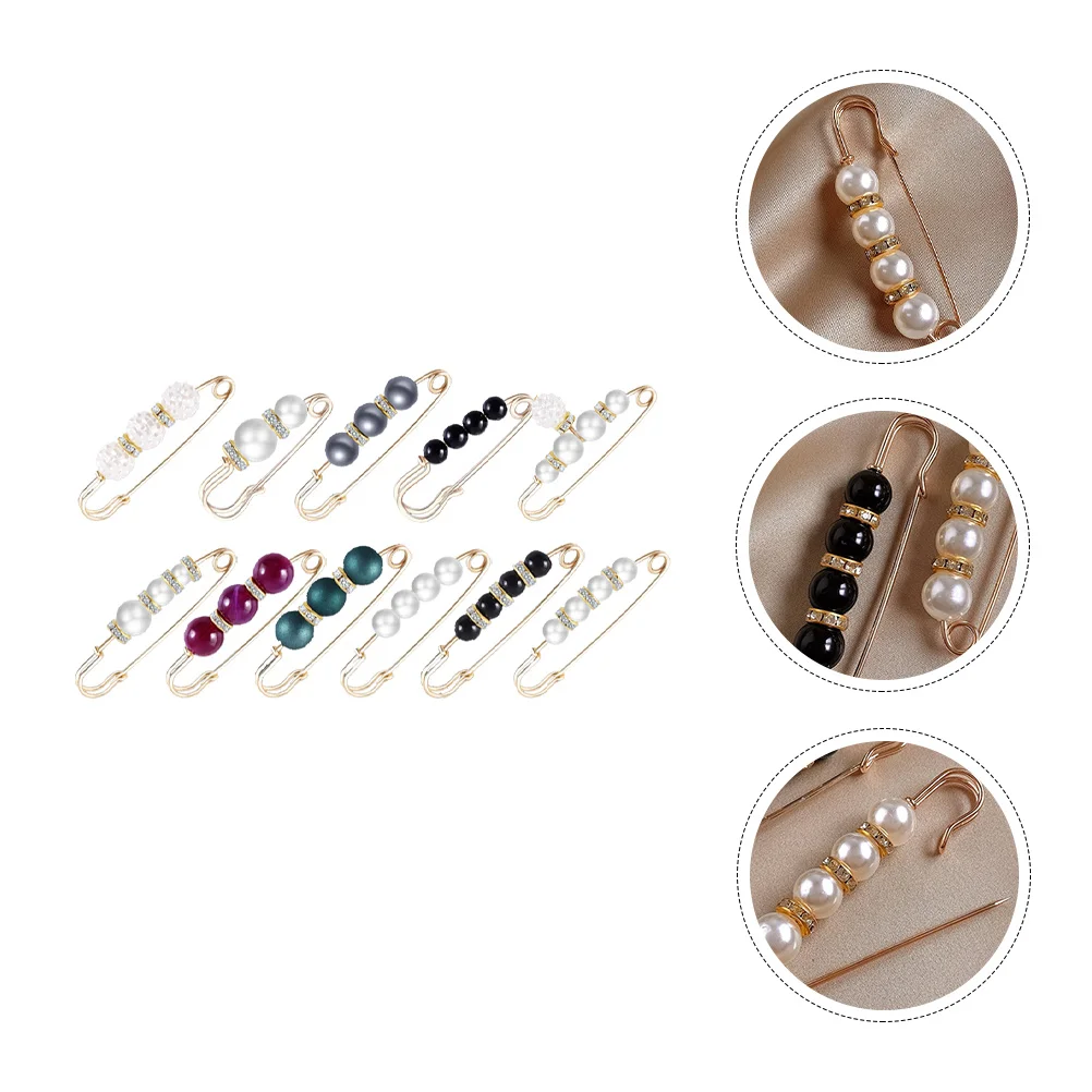 

11Pcs Waist Retractable Pin Anti-slip Button Skirt Pin Decorative Waist Pin