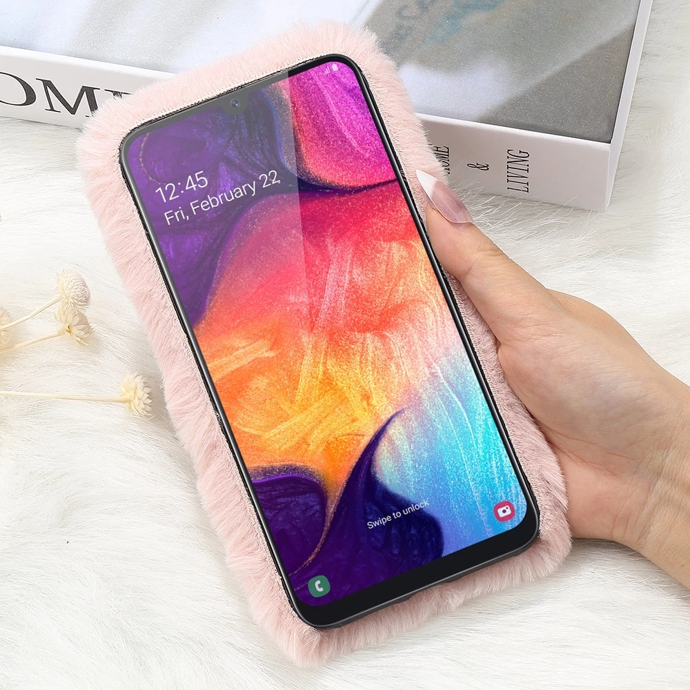 Роскошный пушистый меховой чехол для Samsung Galaxy A70 A50 A40 A30 A20 A20E A10 A10E A8 2018 A6 A3 J6 J5 J4 Plus J3