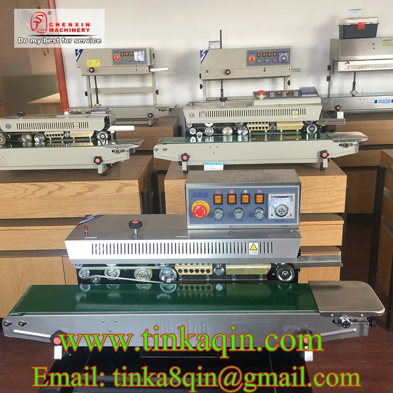 

FRM-980I Hualian Automatic sealing machine PE bags sealer packaging machine plastic bags sealer commercial sealer machine