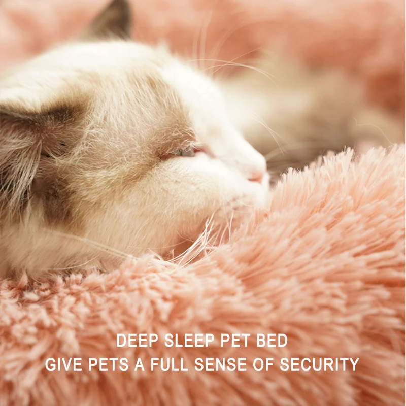 

Dog Beds House Soft Long Plush Best Pet Round Dog Bed for Dogs Basket Cushion Cat Bed Cat Mat Winter Warm Dog Accessories