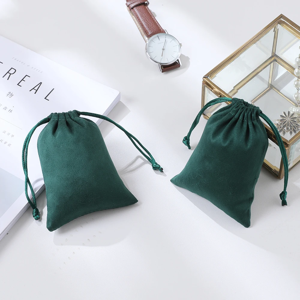 Подарочные пакеты на шнурке 50 шт. фланель для ювелирных изделий Упаковочные