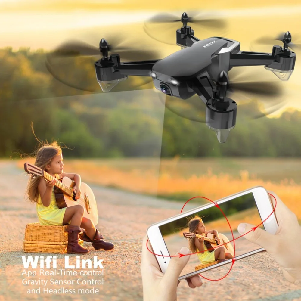 FQ777 FQ40 2,4G Mini WiFi FPV с 480/720P HD камерой режим удержания высоты в реальном времени складной Радиоуправляемый Дрон Квадрокоптер RTF