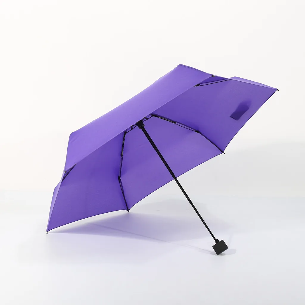 Mini Pocket Compact Umbrella Sun Anti UV 5 Folding 6 bones Rain Windproof backpack purse or suitcase Portable Travel #3S11 | Дом и сад